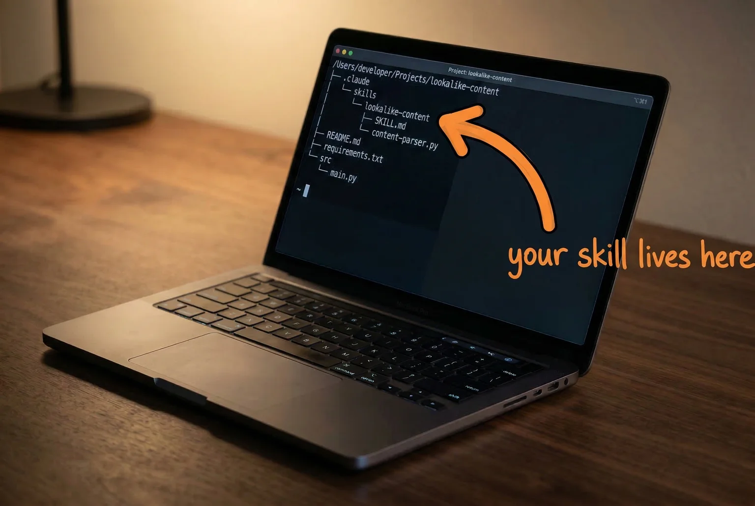 A skill is just a folder with a SKILL.md inside — and Claude finds it automatically.