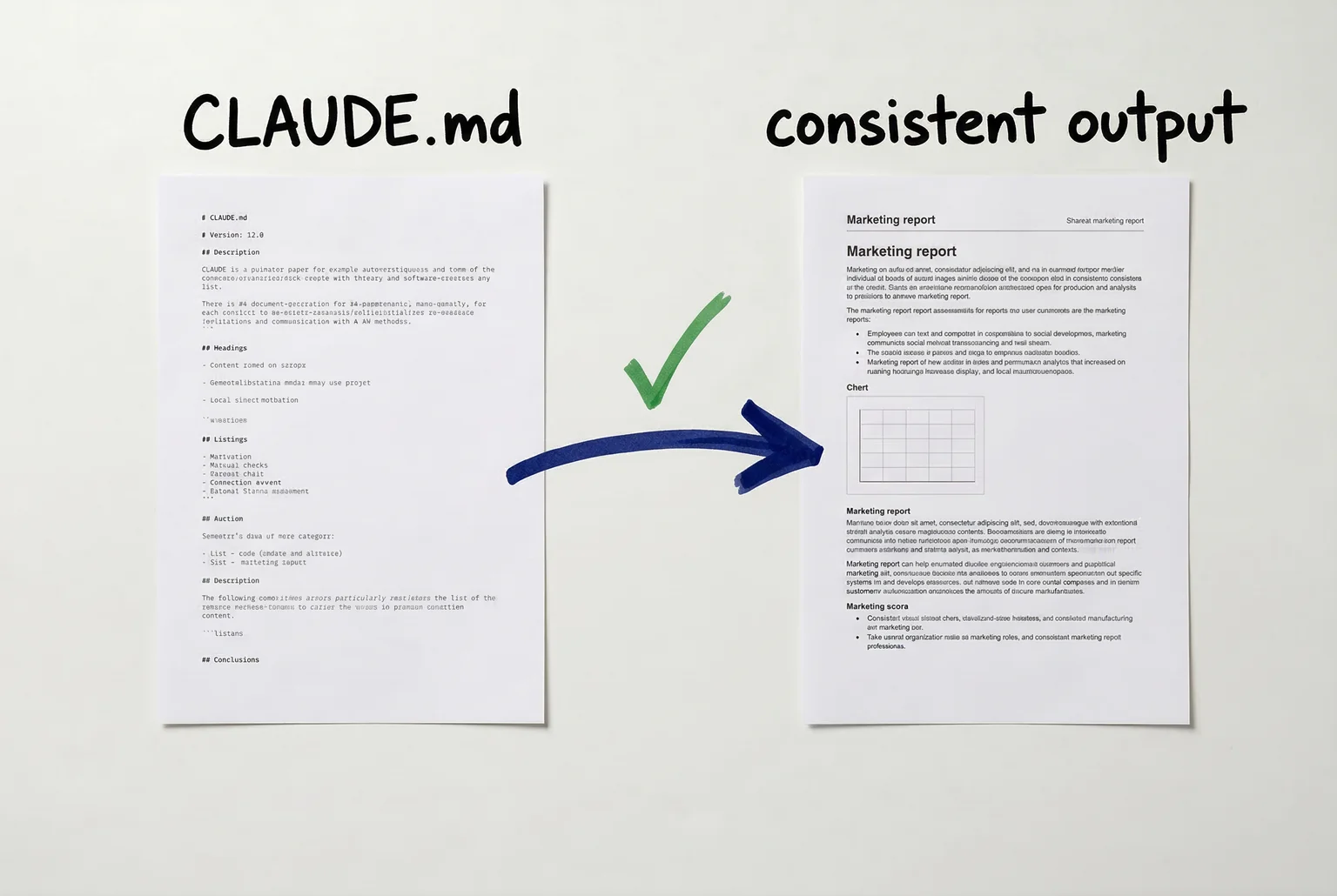 One well-structured CLAUDE.md reliably shapes every output that follows — the consistency payoff is what makes the setup effort worth it.