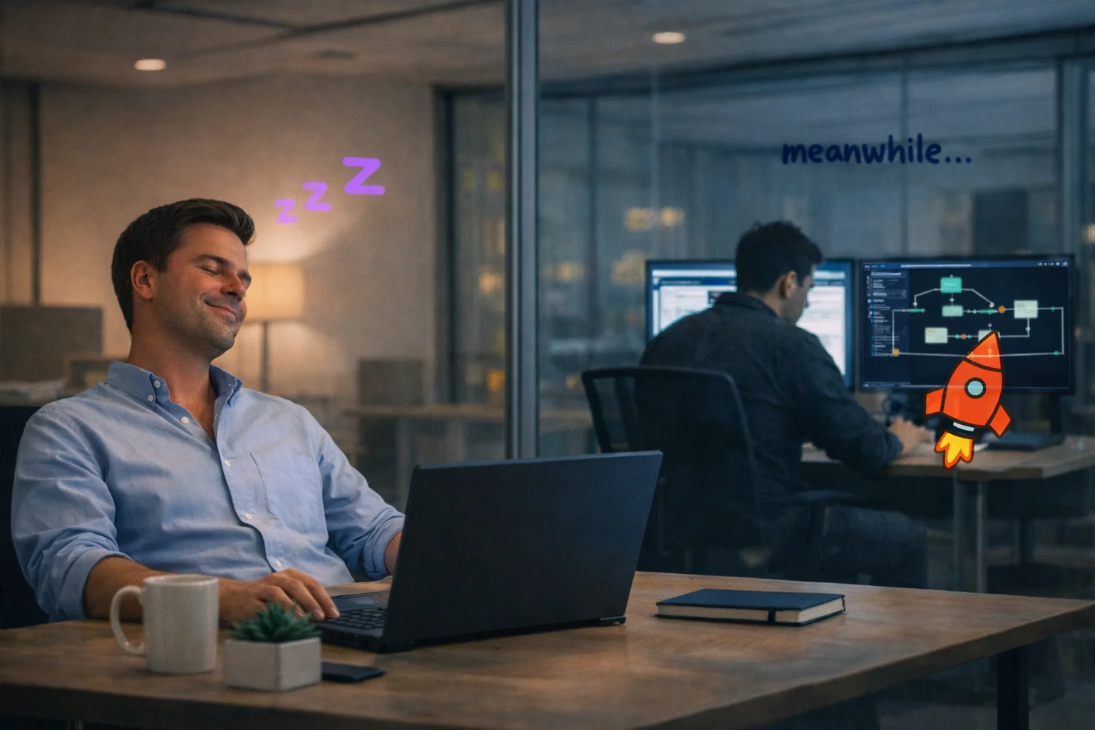 No alarm goes off when you're falling behind — it just looks like everyone else getting quietly, suspiciously better at their jobs.