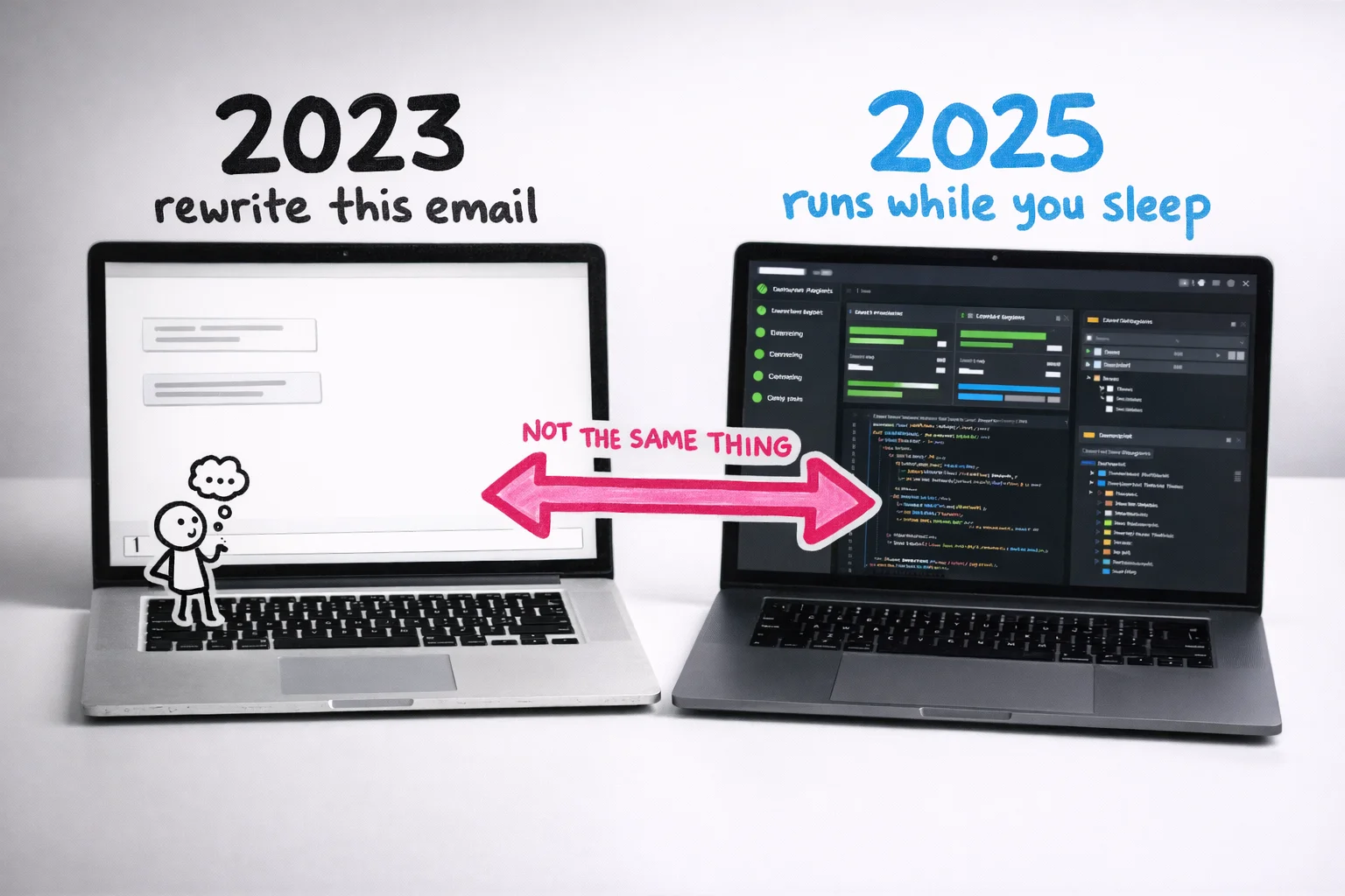 These are not two versions of the same tool — they are two different categories of thing.