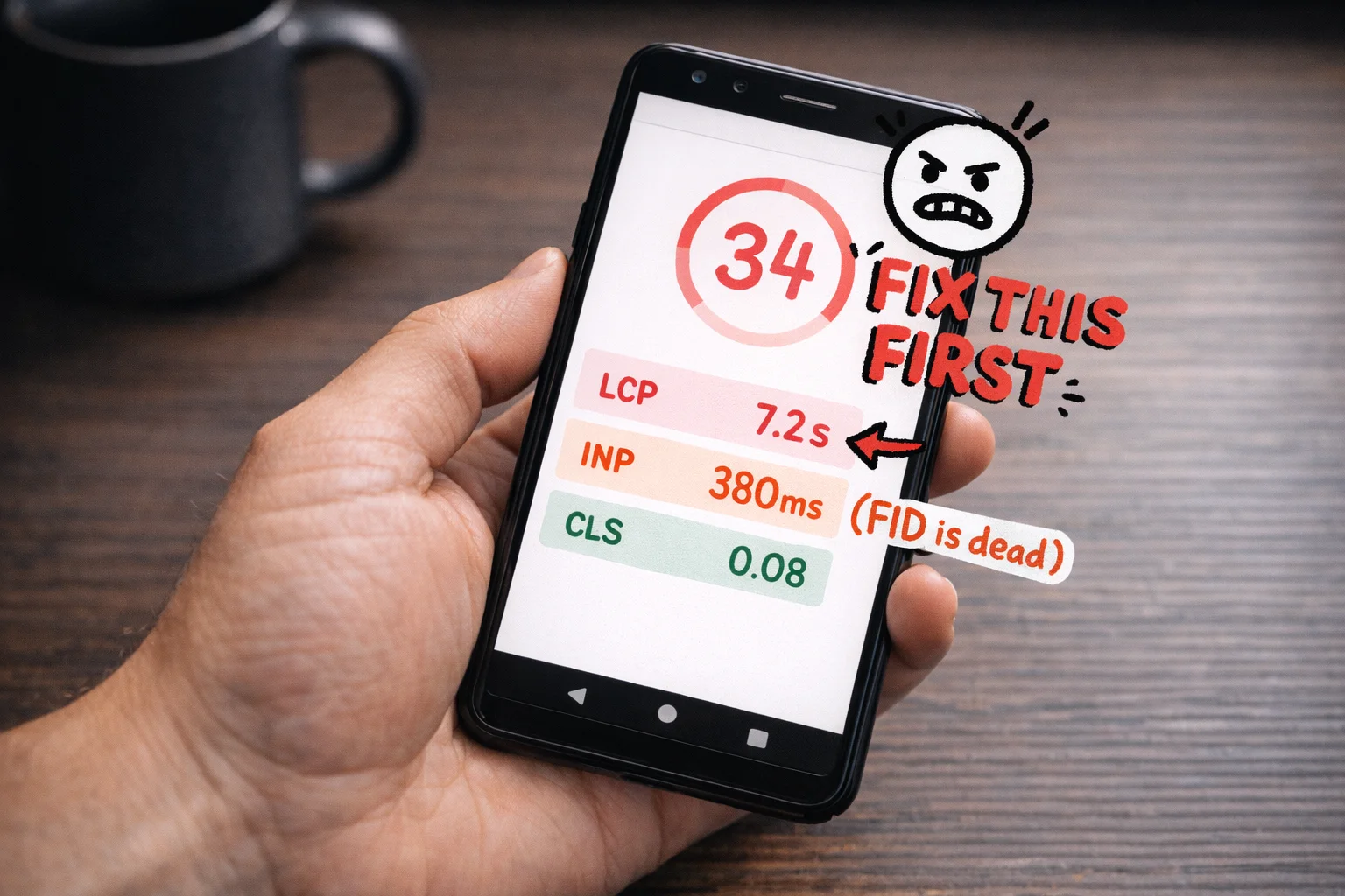A 7-second LCP is not a performance issue. It is a user abandonment machine.