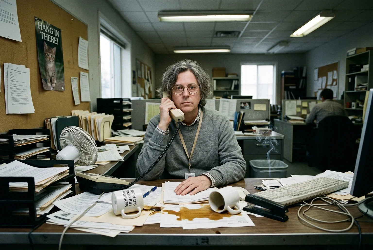 Qatar's mediation team, still on hold, still cc'ing Oman, expression perfectly neutral.