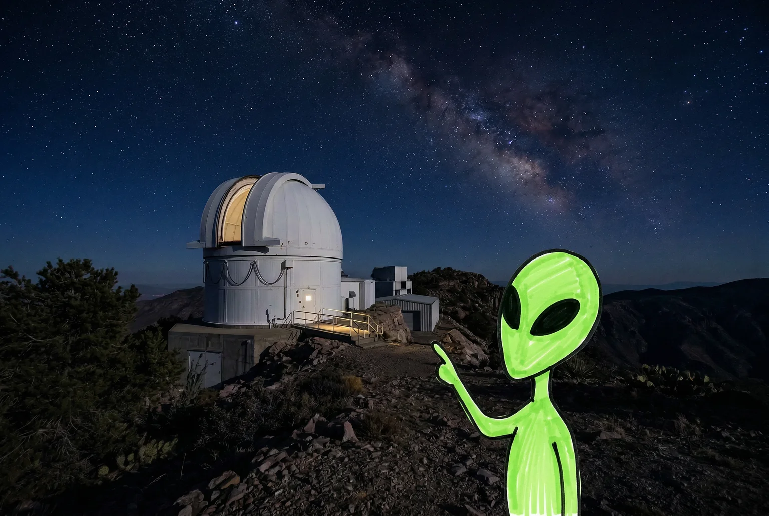 The Vatican has an observatory, a chief astronomer, and apparently a baptism policy — just in case.