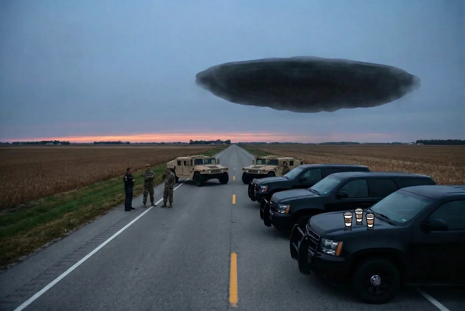 They cordoned off Route 30 and asked if she could start a fresh pot.