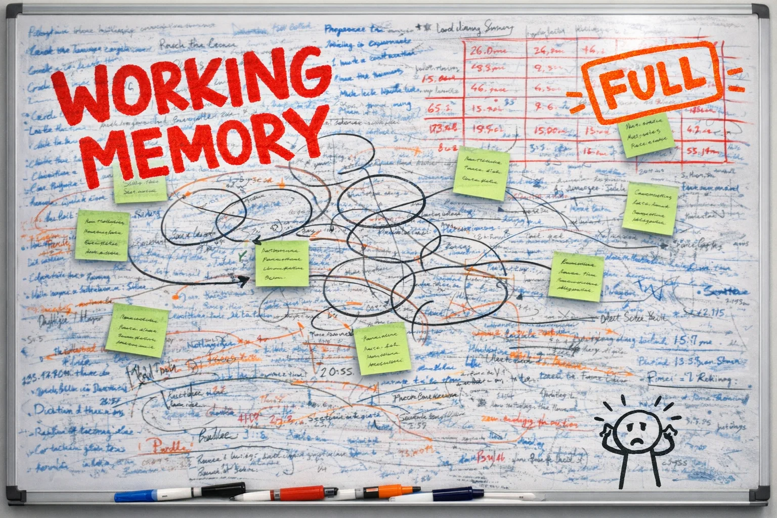 Working memory at 4:47 PM on a Tuesday when someone asks you to 'just make a quick decision.'