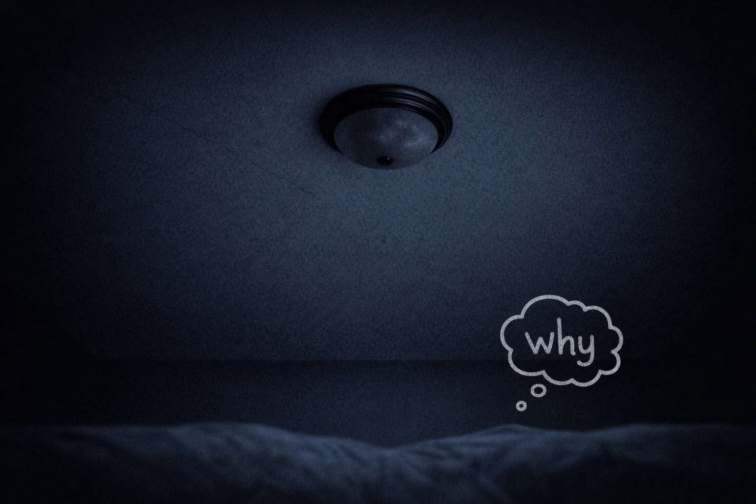 The ceiling has no answers. You checked. Thoroughly.