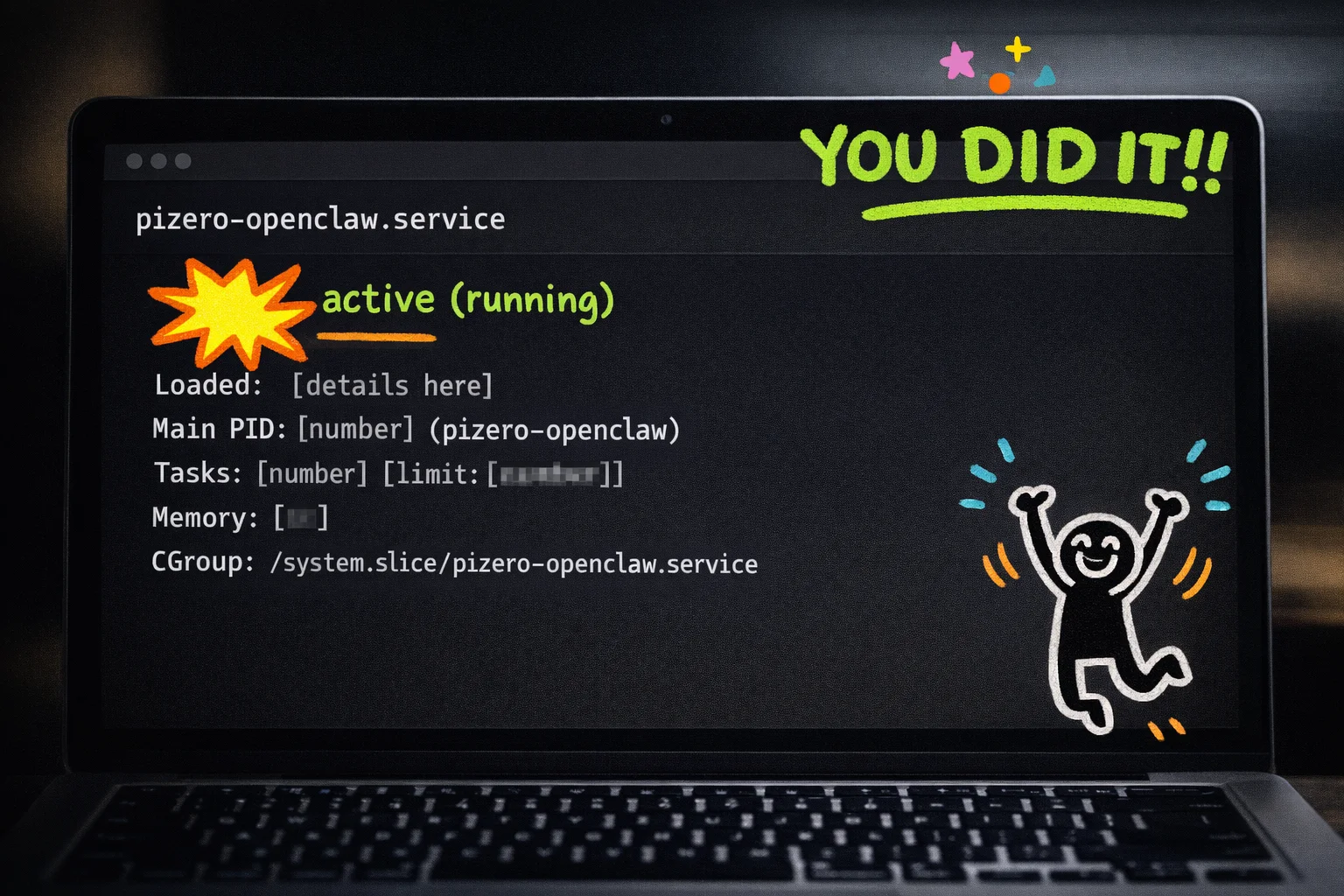 Green means go — if you see this, your Pi officially has a brain and you can stop holding your breath.