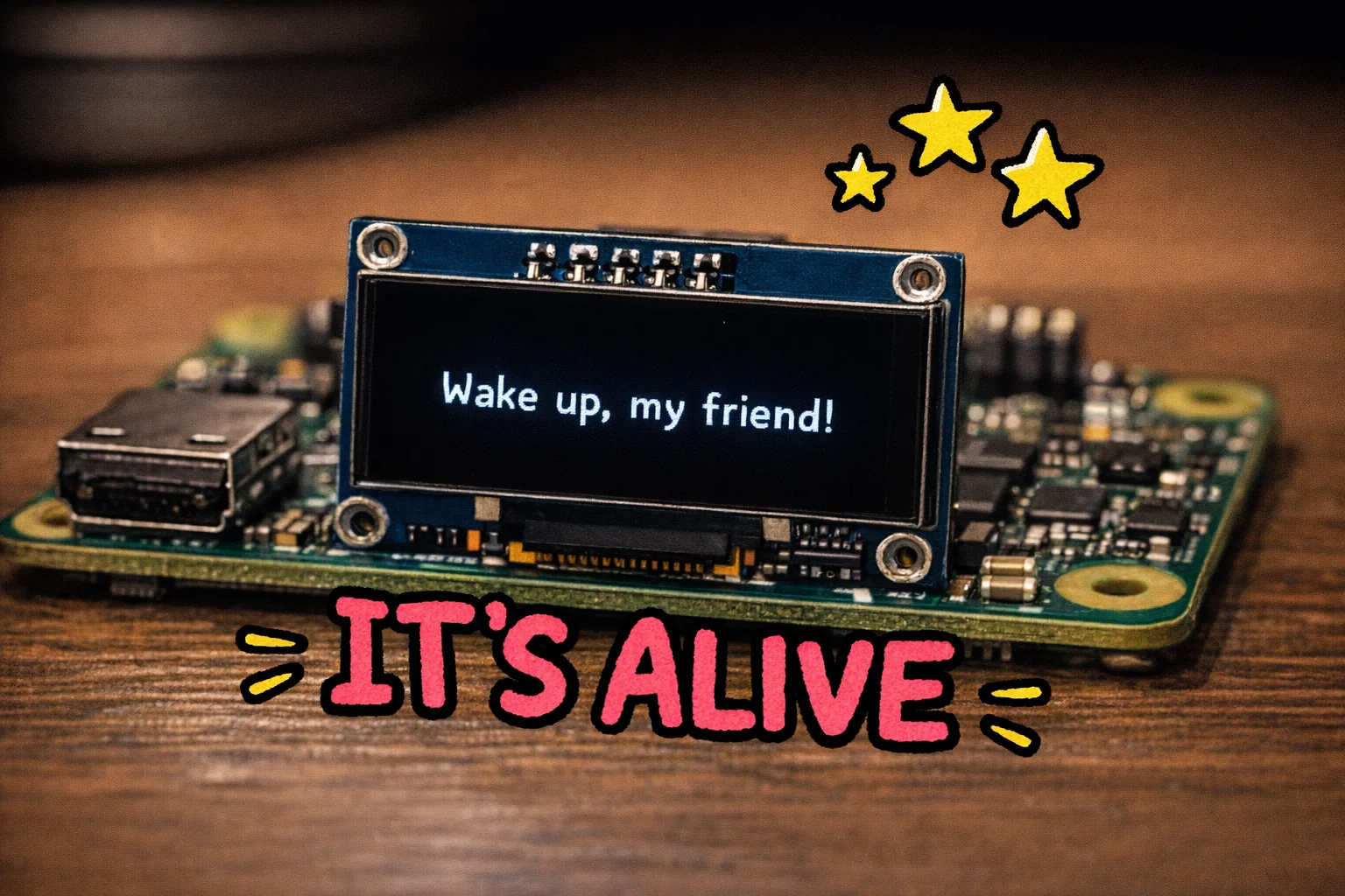 "Wake up, my friend!" — a more dramatic Monday morning greeting than most of us have ever received.