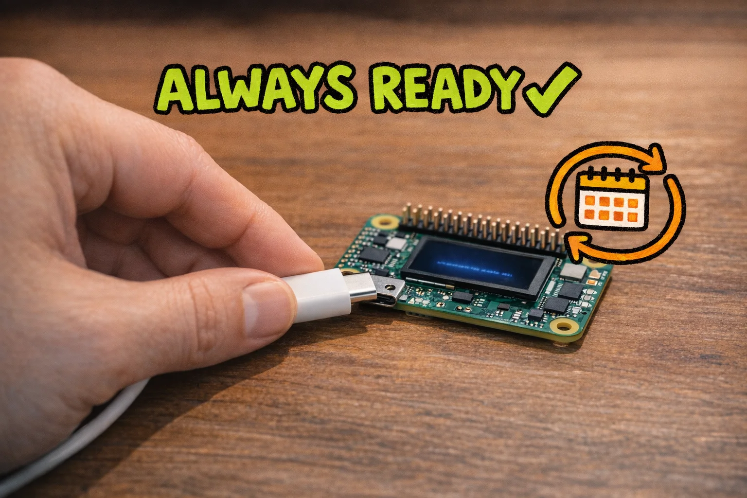 Plug it in. Walk away. It's already waking up.