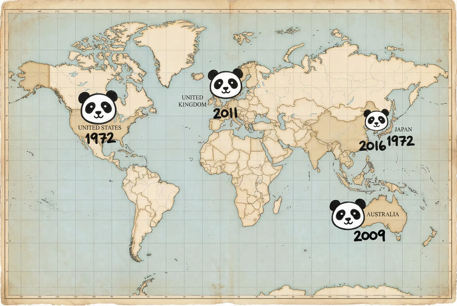 Every panda placement on this map also doubles as a diplomatic timestamp.